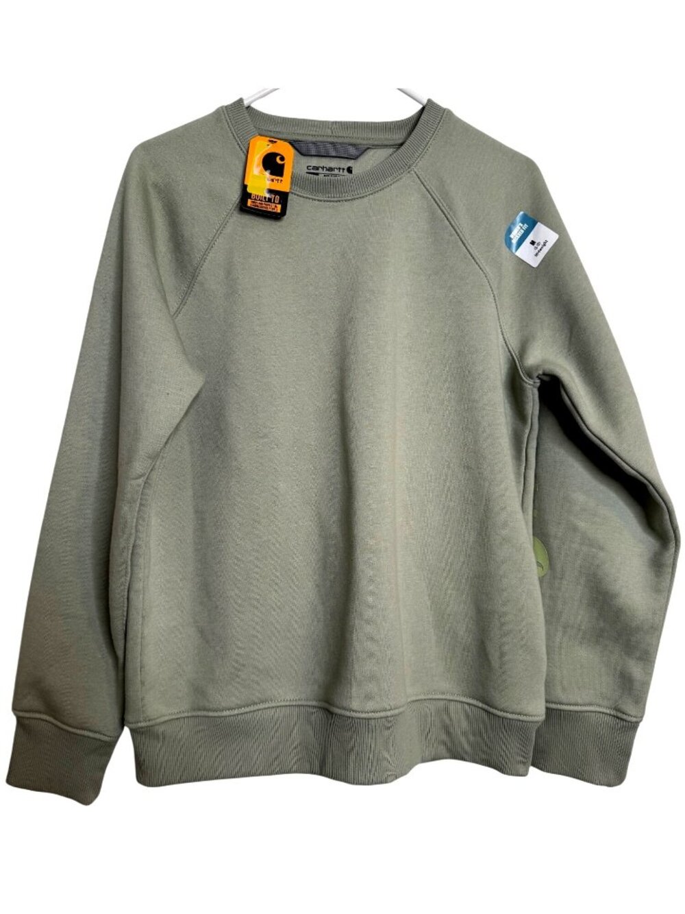 Carhartt Logo Sweatshirt Pullover Size Medium 8/10 Women's Sage